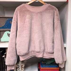 Faux Fur Sweatshirt